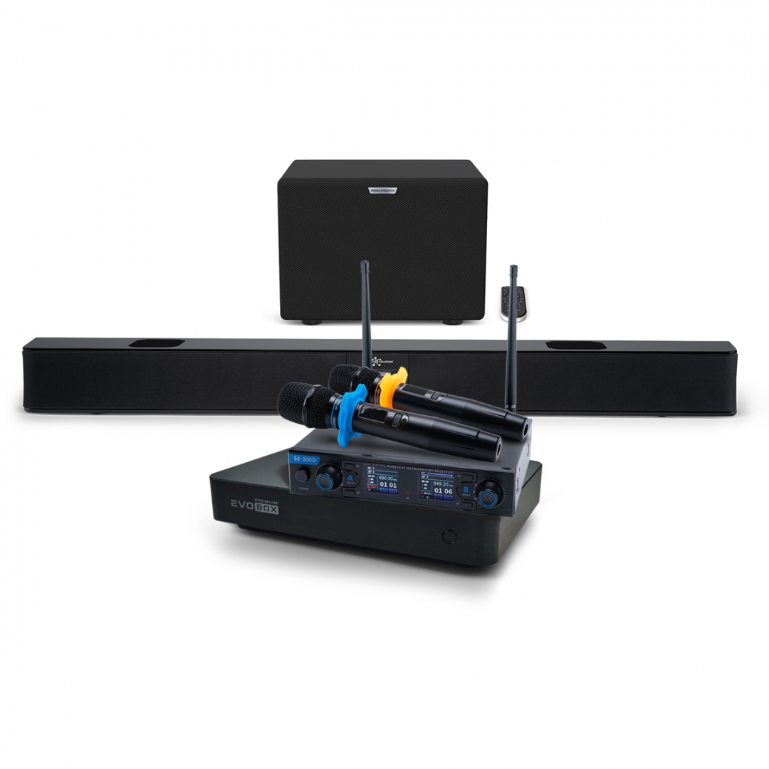 Hi-End караоке-система EVOBOX Premium + EvoSoundBar (саундбар с караоке) в Батайске