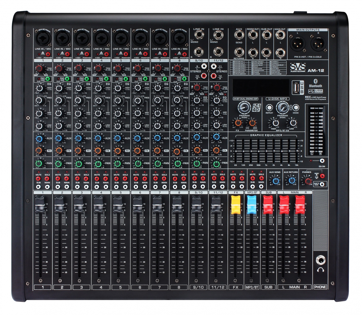 SVS Audiotechnik mixers AM-12 Микшерный пульт аналоговый, 12-канальный в Батайске