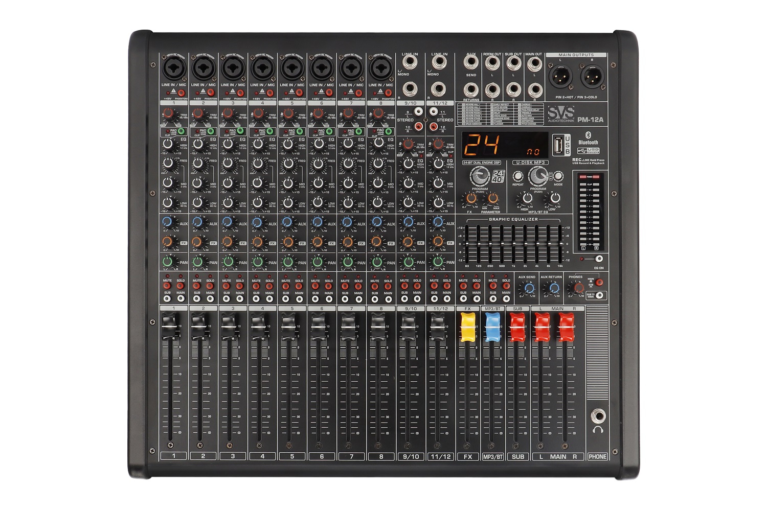 SVS Audiotechnik mixers PM-12A Активный аналоговый микшерный пульт, 12-канальный в Батайске
